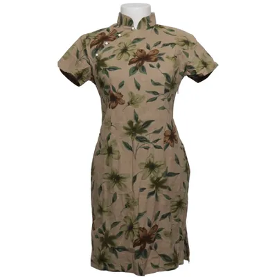 Shirt dress (Beige, Green, Brown) Cotton, Viscose