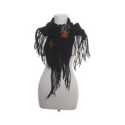 Scarf (Black, Red) from Vrikke Wool