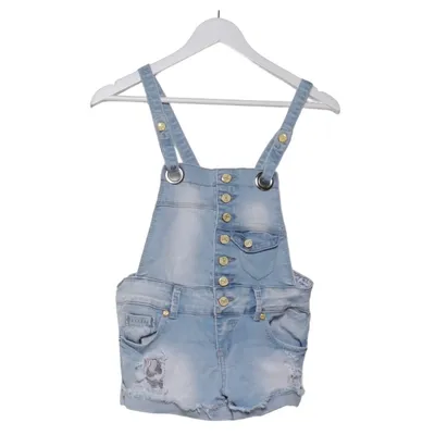 Korte tuinbroek (Blauw) van Simply Chic Katoen, Elastaan