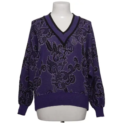 Pullover (Lila, Svart) från Quimo Akryl