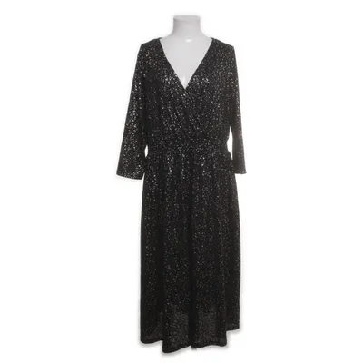 Klänning (Svart, Guldfärgad) från ONLY Carmakoma Elastan, Polyester