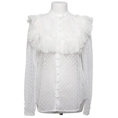 Blus (Vit) från Sandra Mansour x H&M Polyester, Polyamid, Elastan