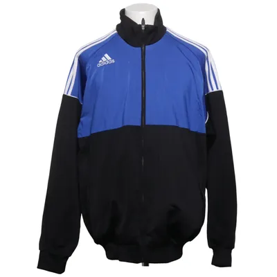 Træningsjakke (Sort, Blå, Hvid) fra Adidas Polyester