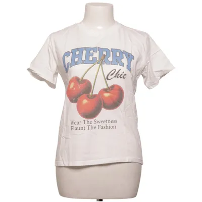 T-shirt (White, Red, Blue) from Stradivarius Cotton