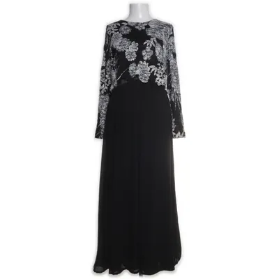 Långklänning (Svart, Vit, Flerfärgad) från Fabriqué en France Elastan, Polyester