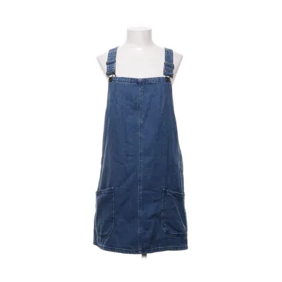 Hängselklänning (Blå) från New Look Denim Bomull