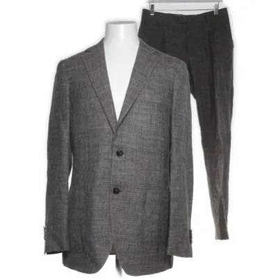 Pak (Grijs) van Suitsupply Cupro, Linnen, Polyester, Zijde, Wol, Viscose