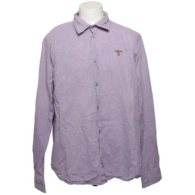 Shirt (Lila) van Aeronautica Militare Katoen, Linnen