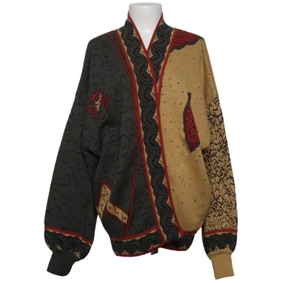 Cardigan (Green, Yellow, Red) from Laurèl Acrylic, Cashmere, Cotton, Nylon, Silk, Wool