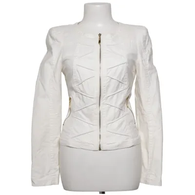 Veste (Blanc) de Attentif Coton, Élasthane, Polyester