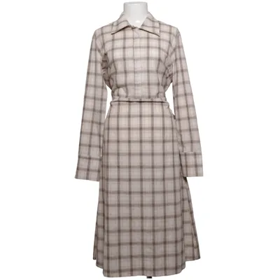 Skjortekjole (Beige, Brun) fra Norr Bomuld, Polyester