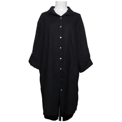 Skjortklänning (Svart) från Copenhagen Luxe Bomull, Linne