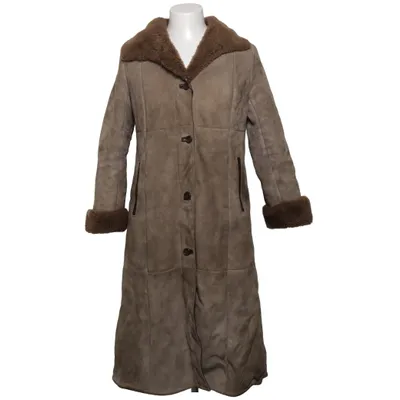 Veste en peau de mouton retournée (Marron) de Amoress