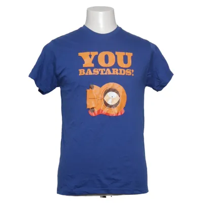 T-shirt (Blau, Orange) von Russell Baumwolle