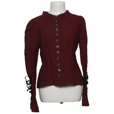 Cardigan (Rood, Zwart) van Olars Ulla Linnen