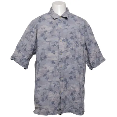 Short sleeve shirt (Blue, White) from Eddie Bauer Cotton