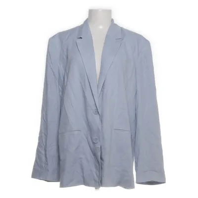 Blazer (Blue) from Gina Tricot Viscose, Linen, Polyester