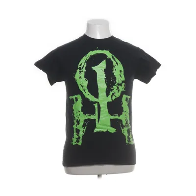 T-shirt (Svart, Grön) från Gildan Bomull