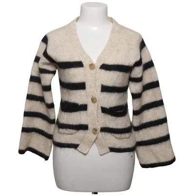 Strickjacke (Beige, Schwarz) von Second Female Elasthan, Mohair, Polyamid, Wolle