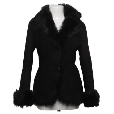 Veste en peau de mouton retournée (Noir) de Amoress