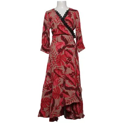 Robe portefeuille (Rouge, Beige) de Johanna Ortiz x H&M Viscose
