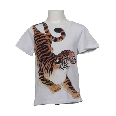T-shirt (Wit, Meerkleurig) van Katie Scott x H&M Katoen, Polyamide, Polyester