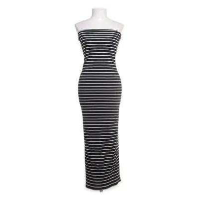Långklänning (Svart, Vit) från Pull & Bear Elastan, Polyester, Viskos