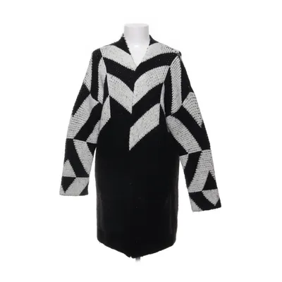 Strickjacke (Schwarz, Weiß) von Maje Acryl, Alpakawolle, Elasthan, Polyamid, Wolle