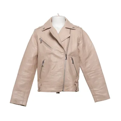 Biker jacket (Beige) from Zara Girls Cotton, Polyurethane