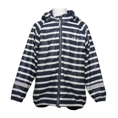 Regnjakke (Blå, Hvid) fra Kuling Outdoor Polyester, Polyurethan