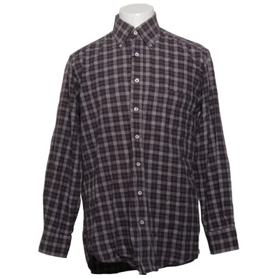 Chemise en flanelle (Marron, Gris) de Nicolas Scholz Coton