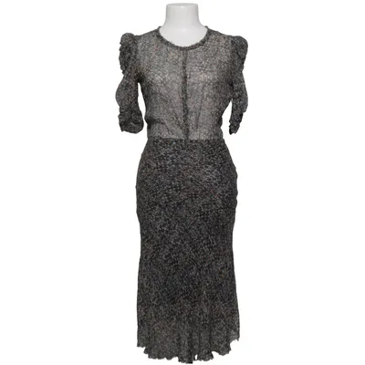 Dress (Gray, Multicolored) from Isabel Marant pour H&M Metallic fiber, Silk