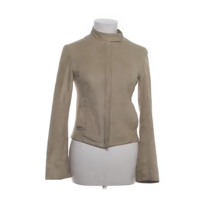 Läderjacka (Beige) från Mango Polyester, Skinn