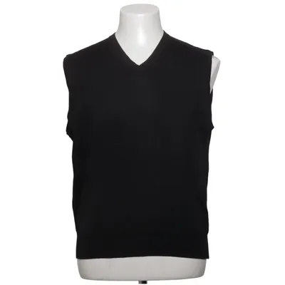 Pull sans manches (Noir) de Point of Italy Acrylique, Laine de mouton
