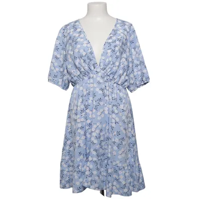 Robe (Bleu, Blanc) de Shein Curve Élasthane, Polyester