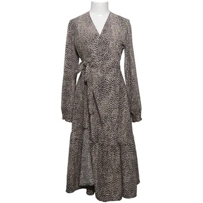 Robe portefeuille (Beige, Noir) de Three Sixty Five Polyester