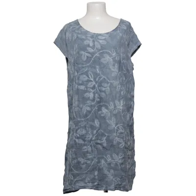 Jurk (Blauw, Wit) van Puro Lino Linnen