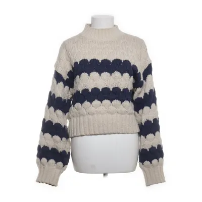 Polotröja (Vit, Blå) från Monki Polyester, Ull, Akryl