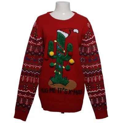 Julesweater (Rød, Flerfarvet) fra Merry Christmas Akryl