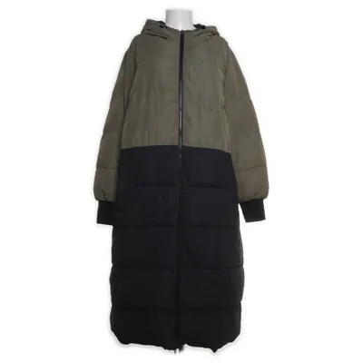 Vinterkappa (Svart, Beige) från Zizzi Polyamid, Polyester