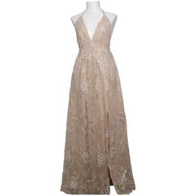 Evening gown (Beige, Gold, White) from Morning Mist Polyamide, Polyester