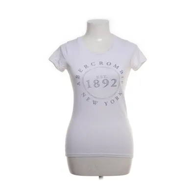 T-shirt (Wit) van Abercrombie & Fitch Katoen, Polyester