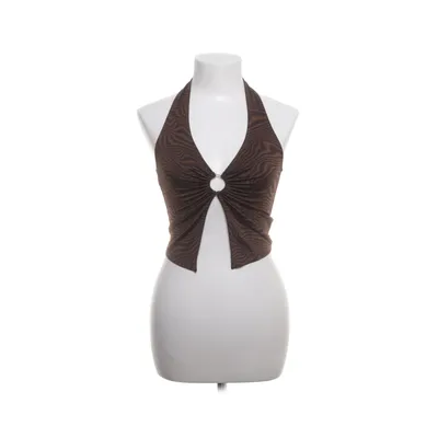 Haltertop (Bruin) van Divided by H&M Elastaan, Polyester