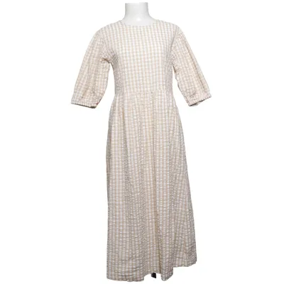Maxi dress (Beige, White) from Monki Cotton