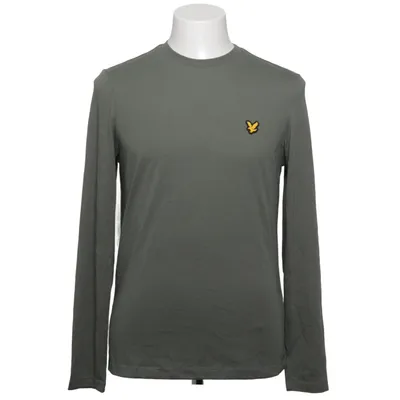 Langærmet t-shirt (Grøn) fra Lyle & Scott Bomuld, Elastan, Polyester