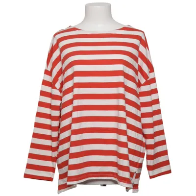 Langærmet t-shirt (Rød, Hvid) fra XLNT by KappAhl Bomuld