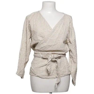 Blouse portefeuille (Beige, Blanc) de Boii Coton