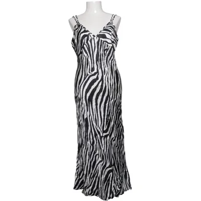 Maxikleid (Schwarz, Weiß) von Bershka Viskose