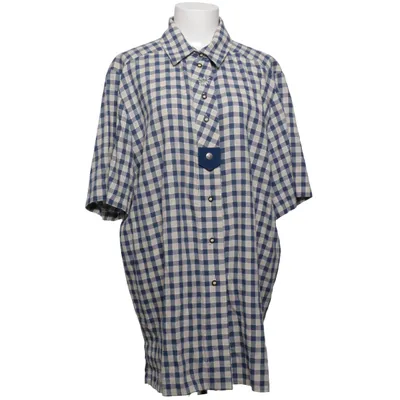 Kortärmad skjorta (Blå, Vit, Flerfärgad) från Landhaus Polyester, Viskos