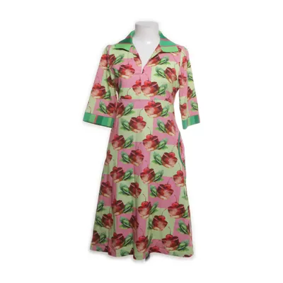 Klänning (Grön, Flerfärgad) från Margot Bomull, Elastan